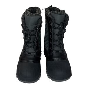 All in Motion New Waterproof Warmest Black Gray Children's Winter Boot Size 2
